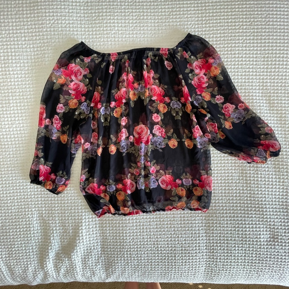 Floral Off-Shoulder Women's Top